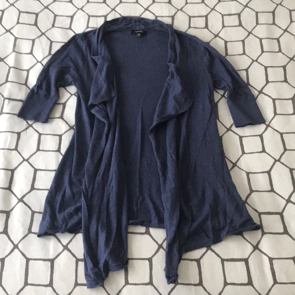 Express lightweight open-front cardigan